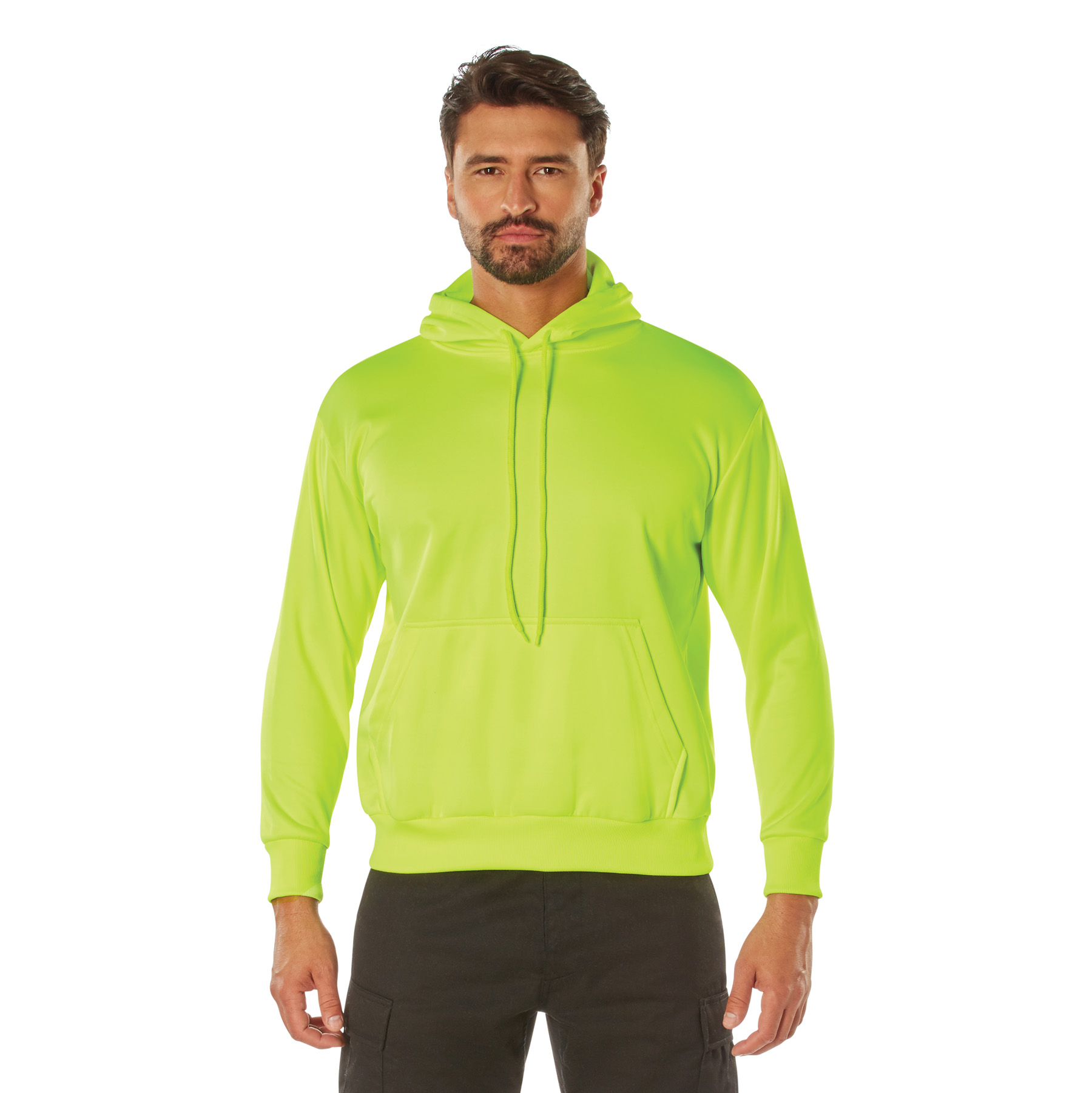 Rothco High-Vis Performance Hooded Sweatshirt – Safety Green