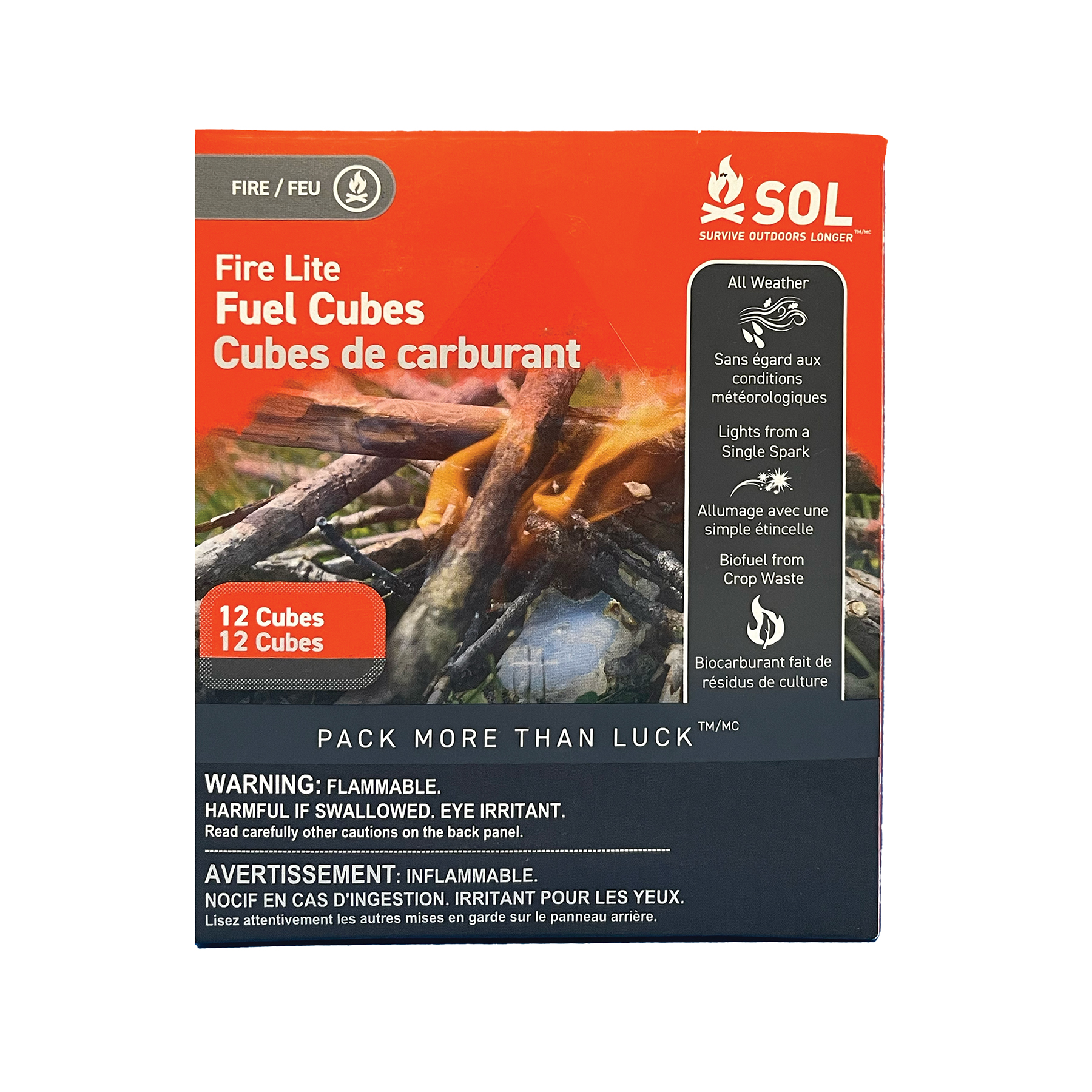 Sol Fire Lite Fuel Cubes – 12 Pieces