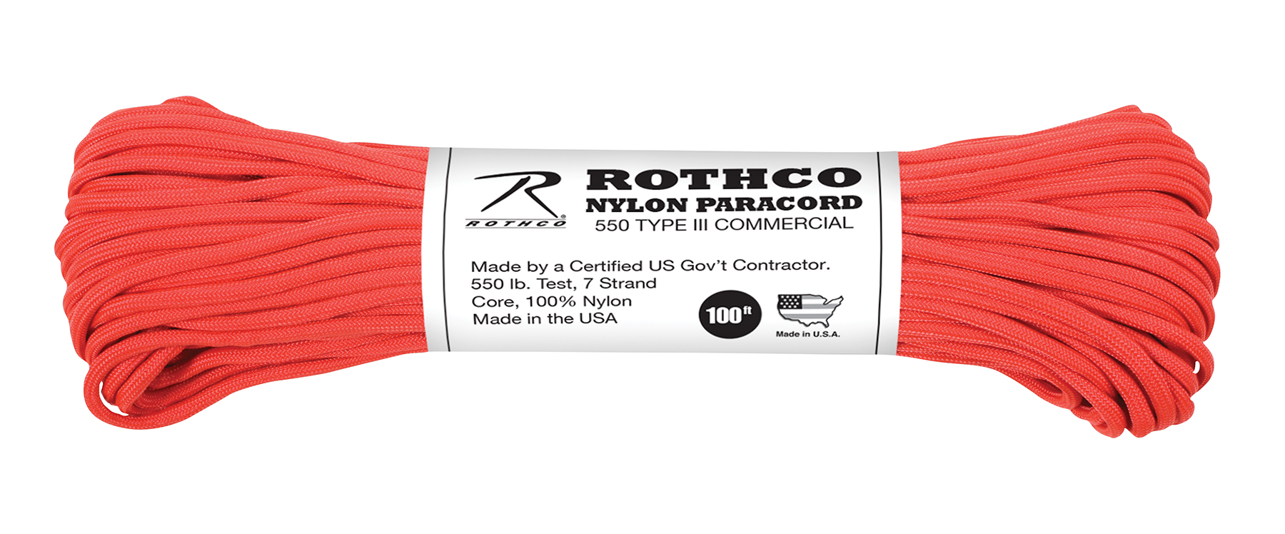 Rothco Nylon Paracord Type III 550 LB