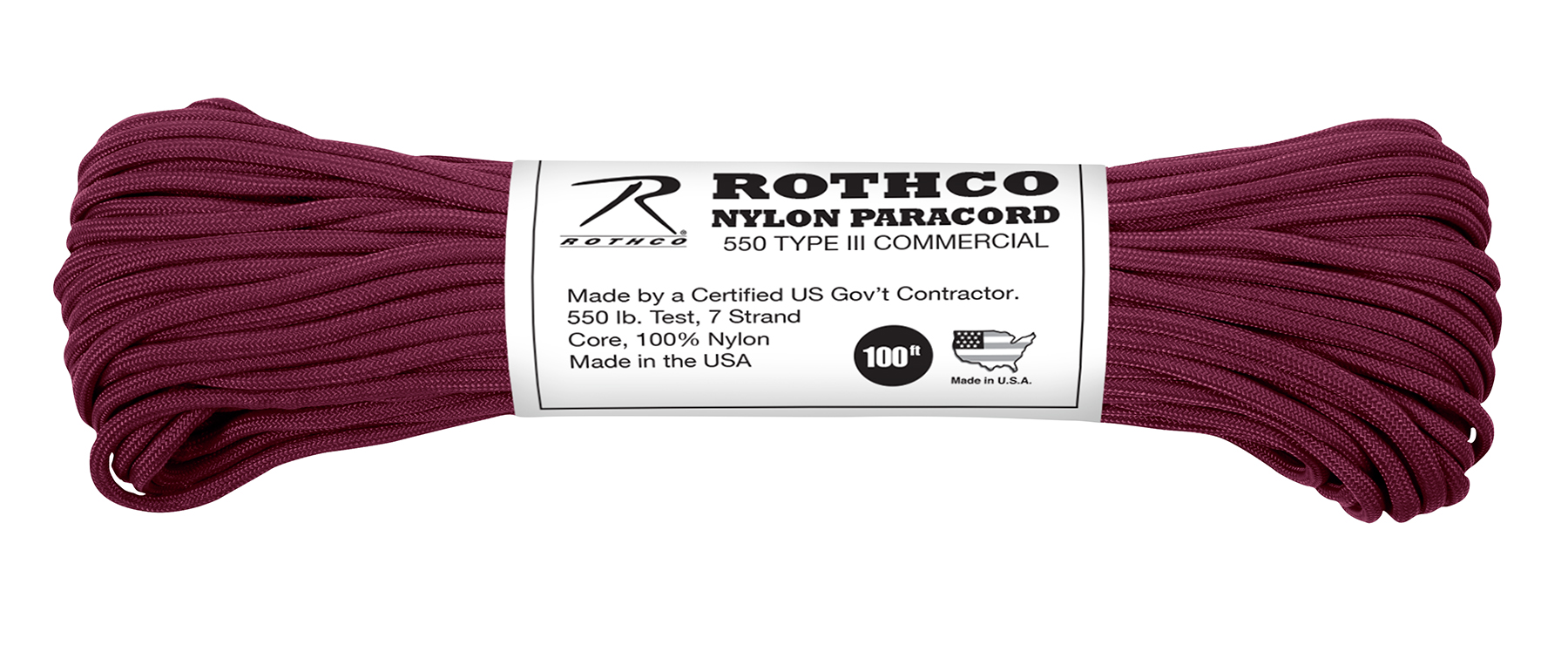 Rothco Nylon Paracord Type III 550 LB