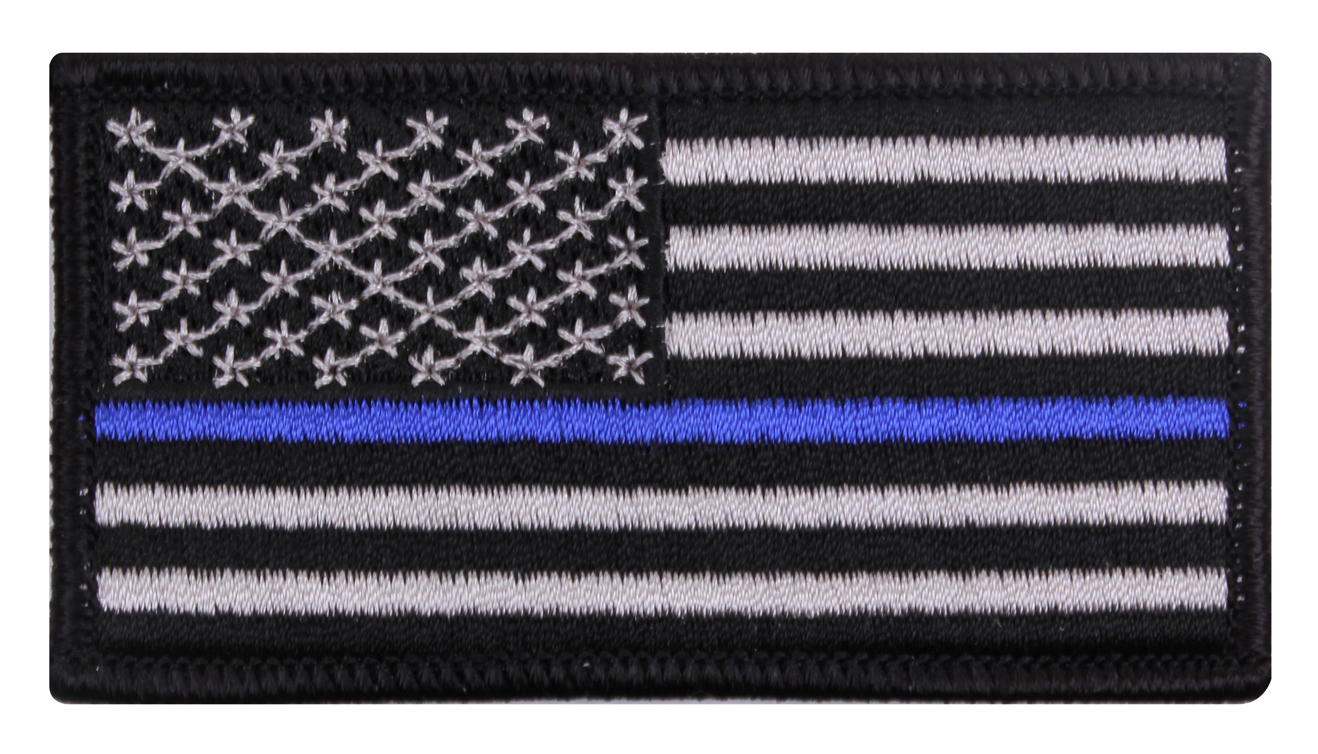 Rothco Thin Blue Line Flag Patch – Iron On