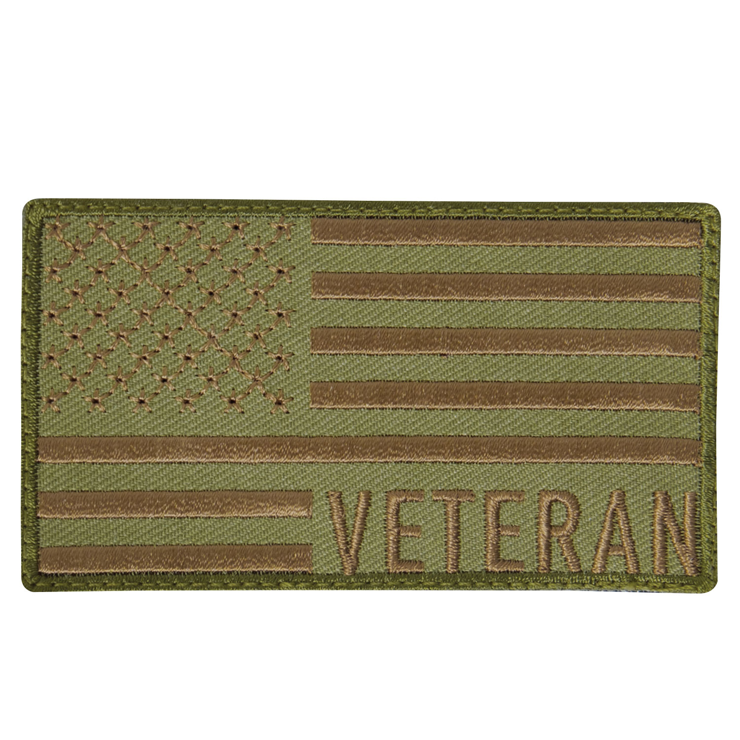 Rothco Veteran US Flag Patch – Coyote Brown