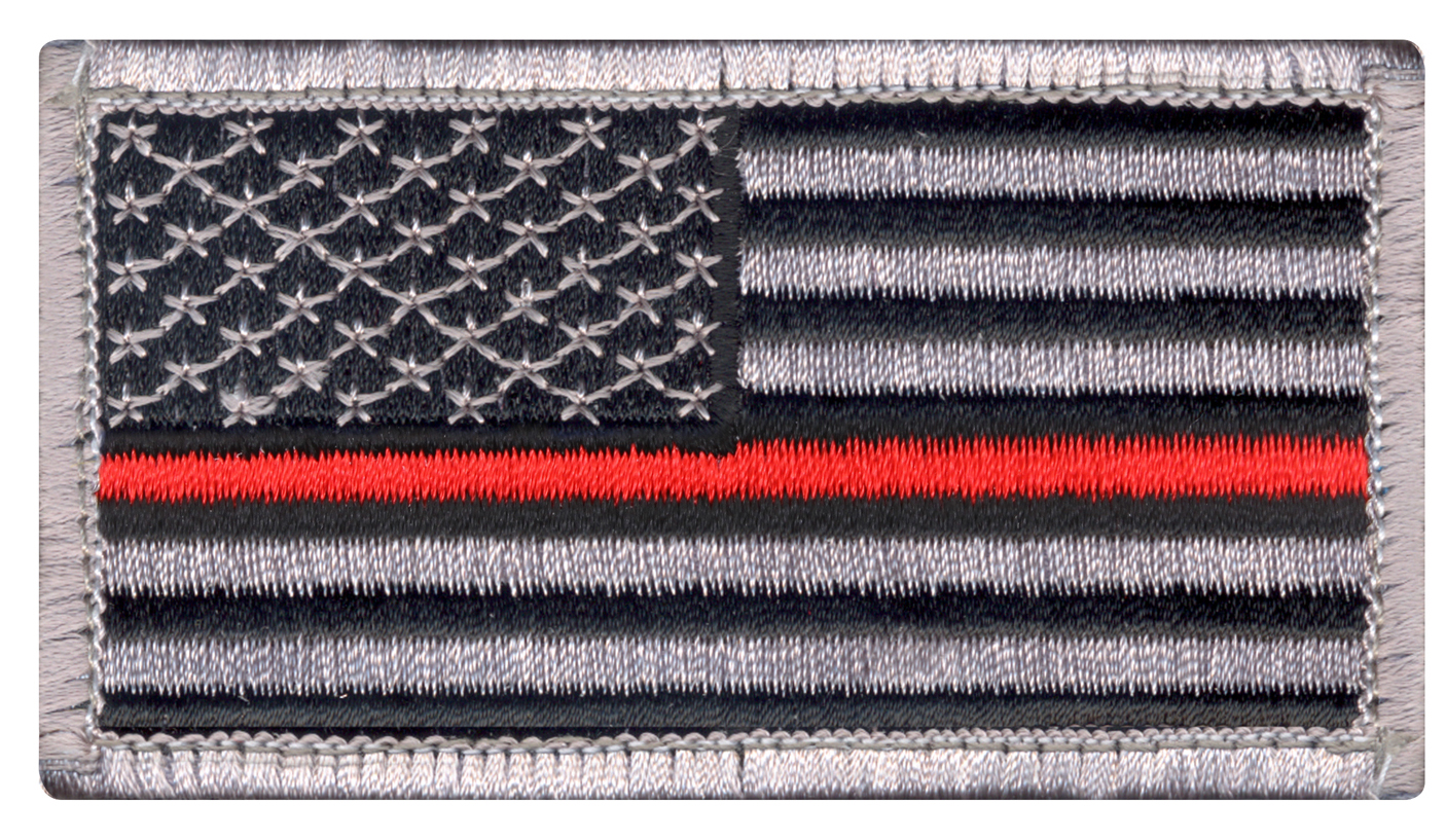 Rothco Thin Red Line US Flag Patch – Hook Back
