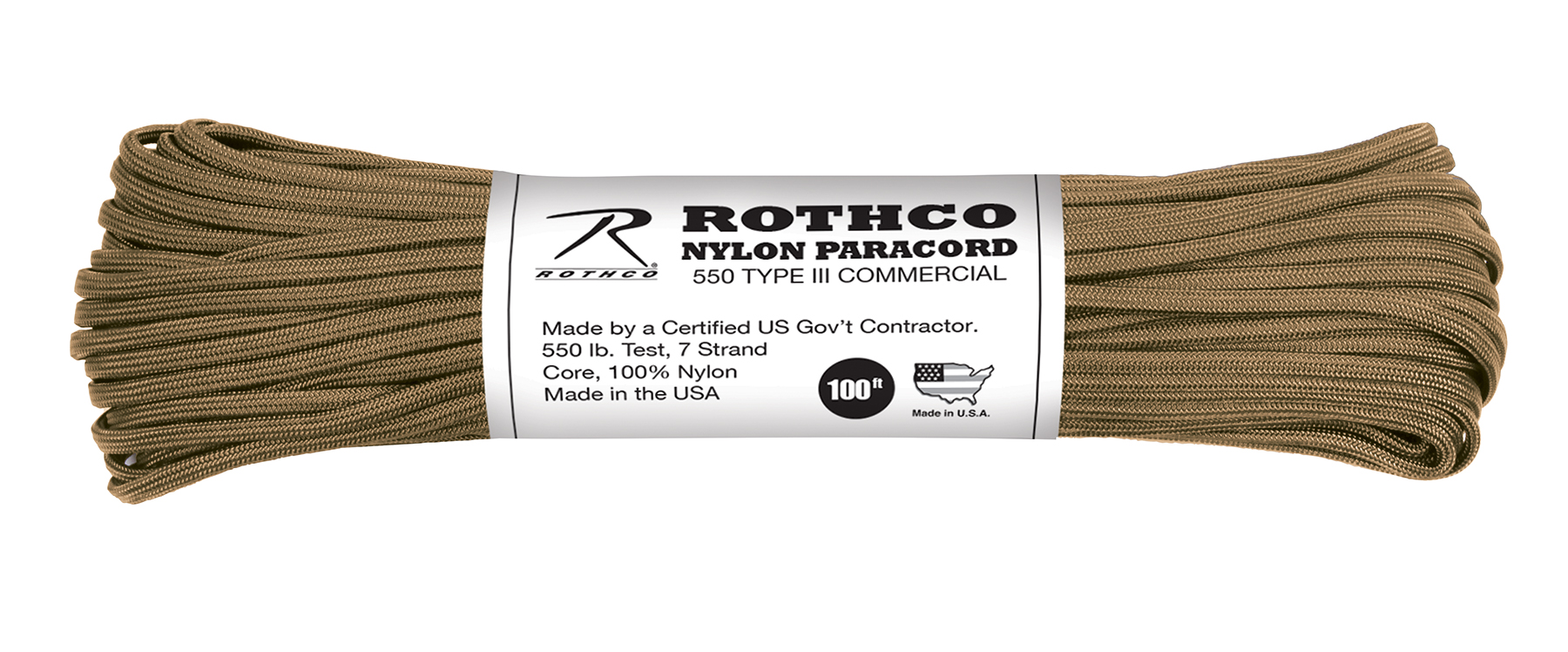 Rothco Nylon Paracord Type III 550 LB