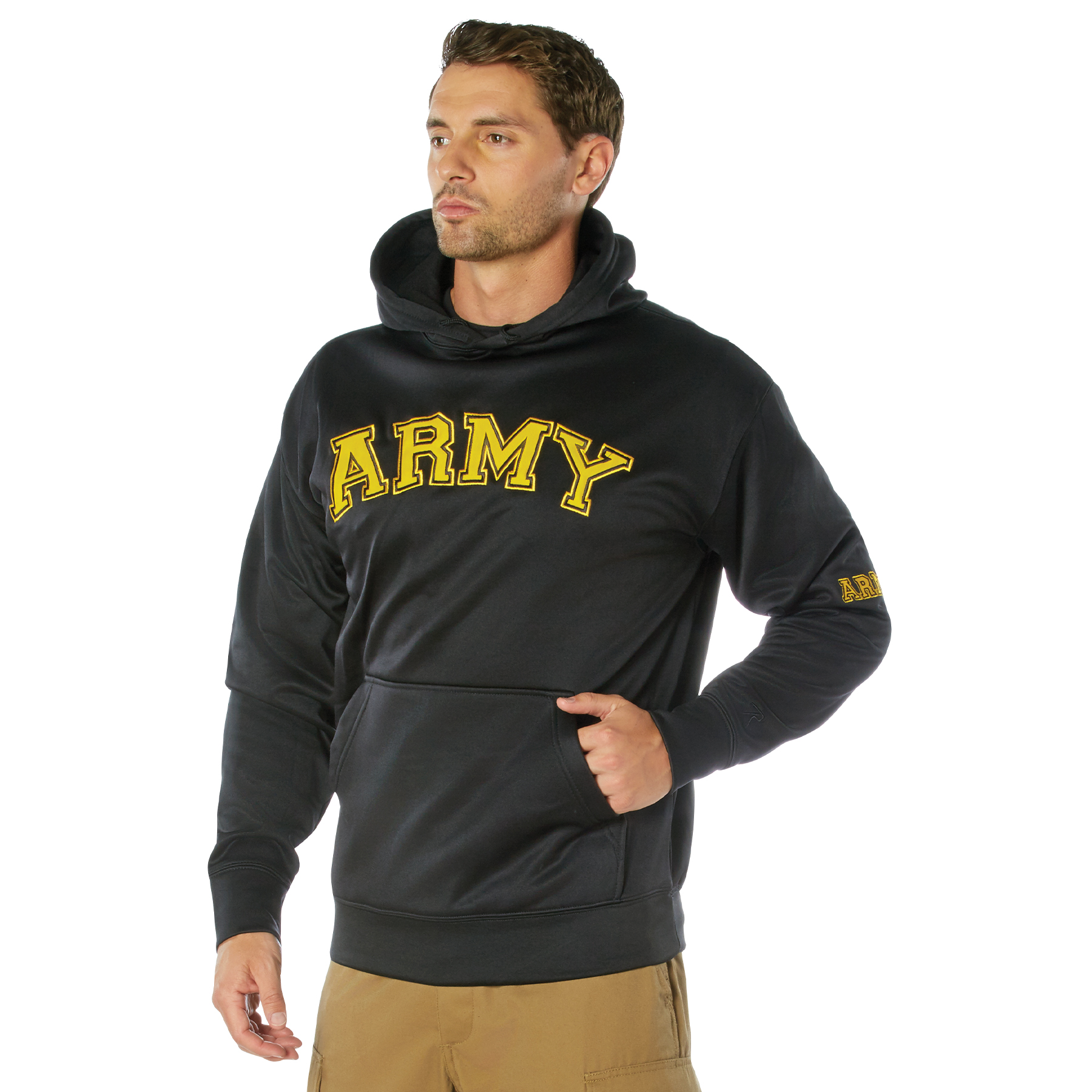 Rothco Army Pullover Hoodie – Black