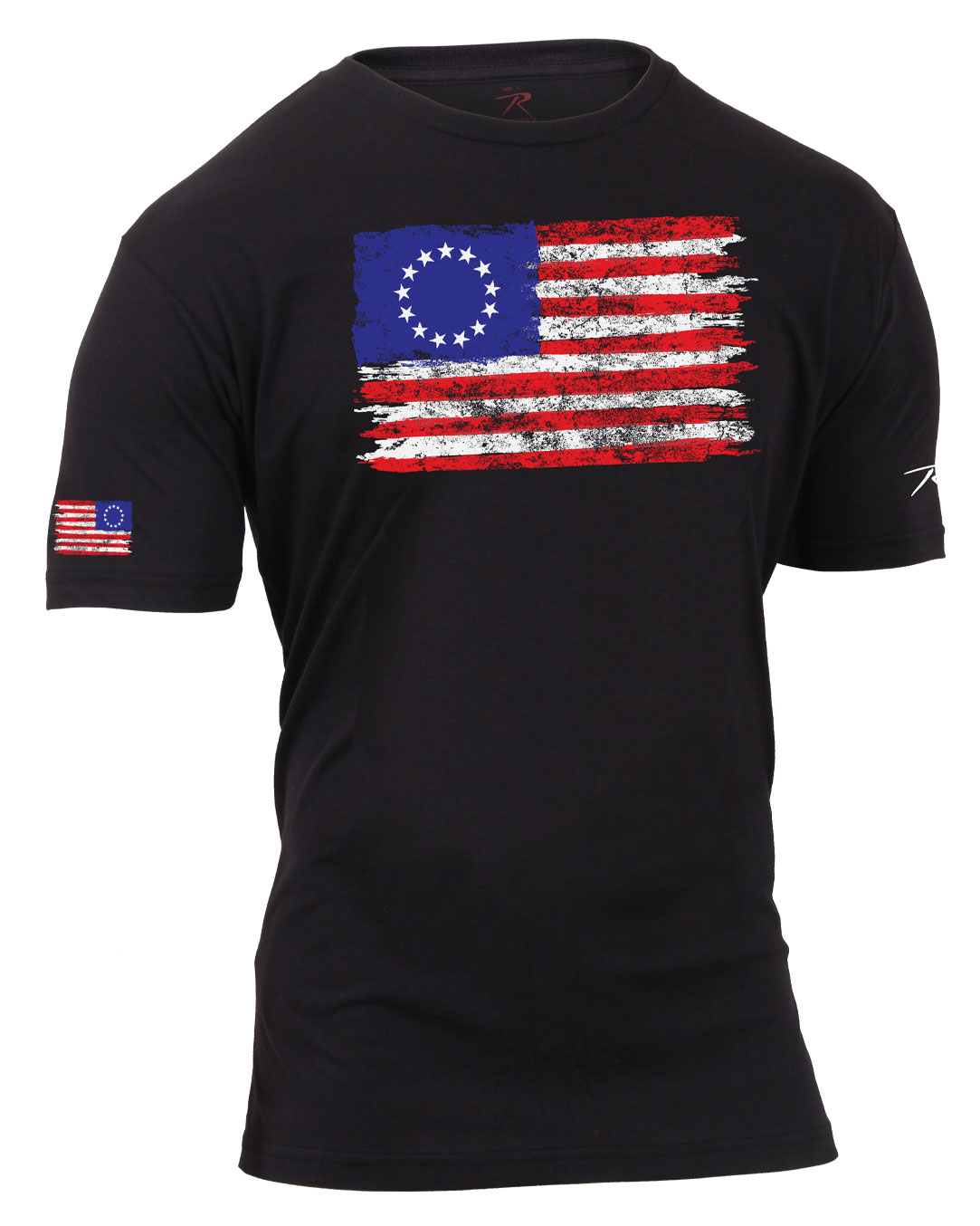 Rothco Colonial Betsy Ross Flag T-Shirt – Black