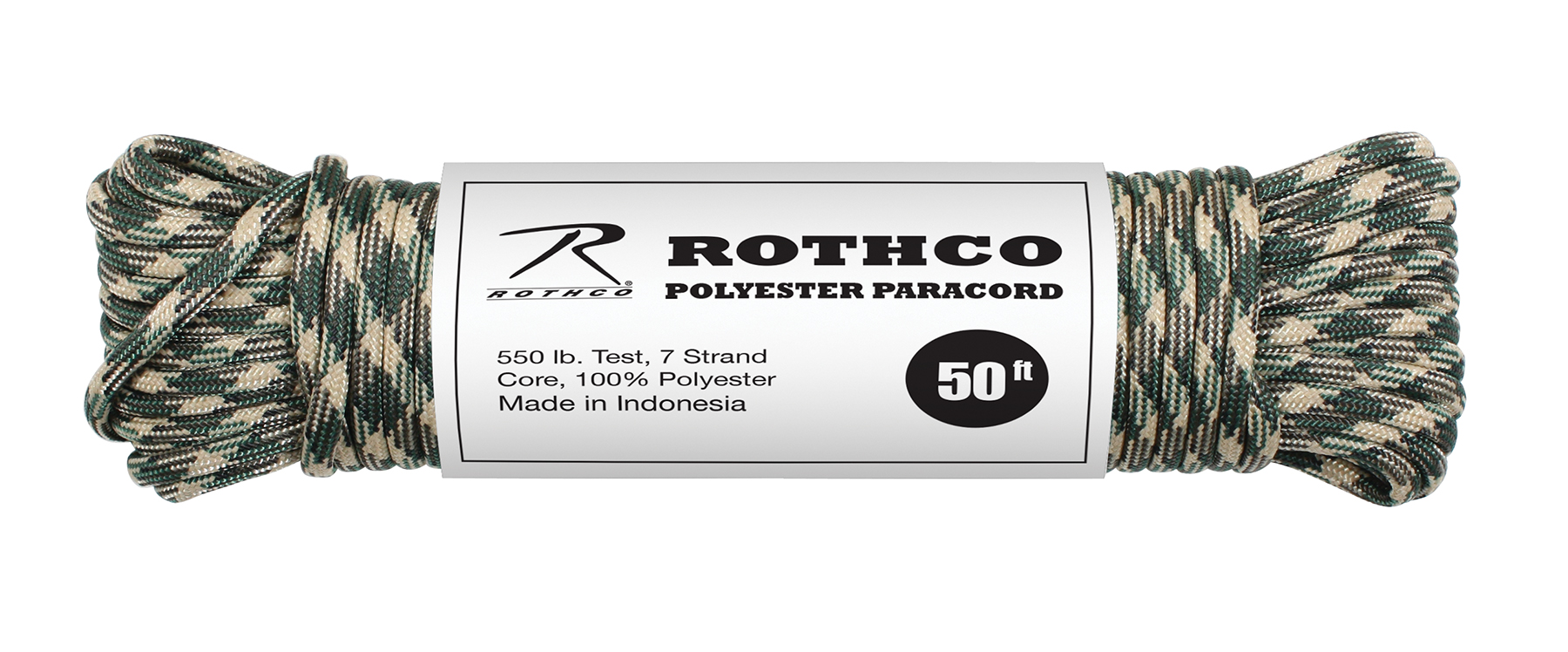 Rothco 550lb Type III Polyester Paracord