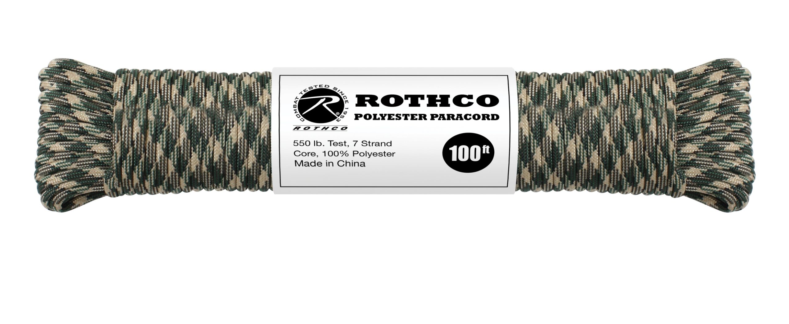 Rothco 550lb Type III Polyester Paracord