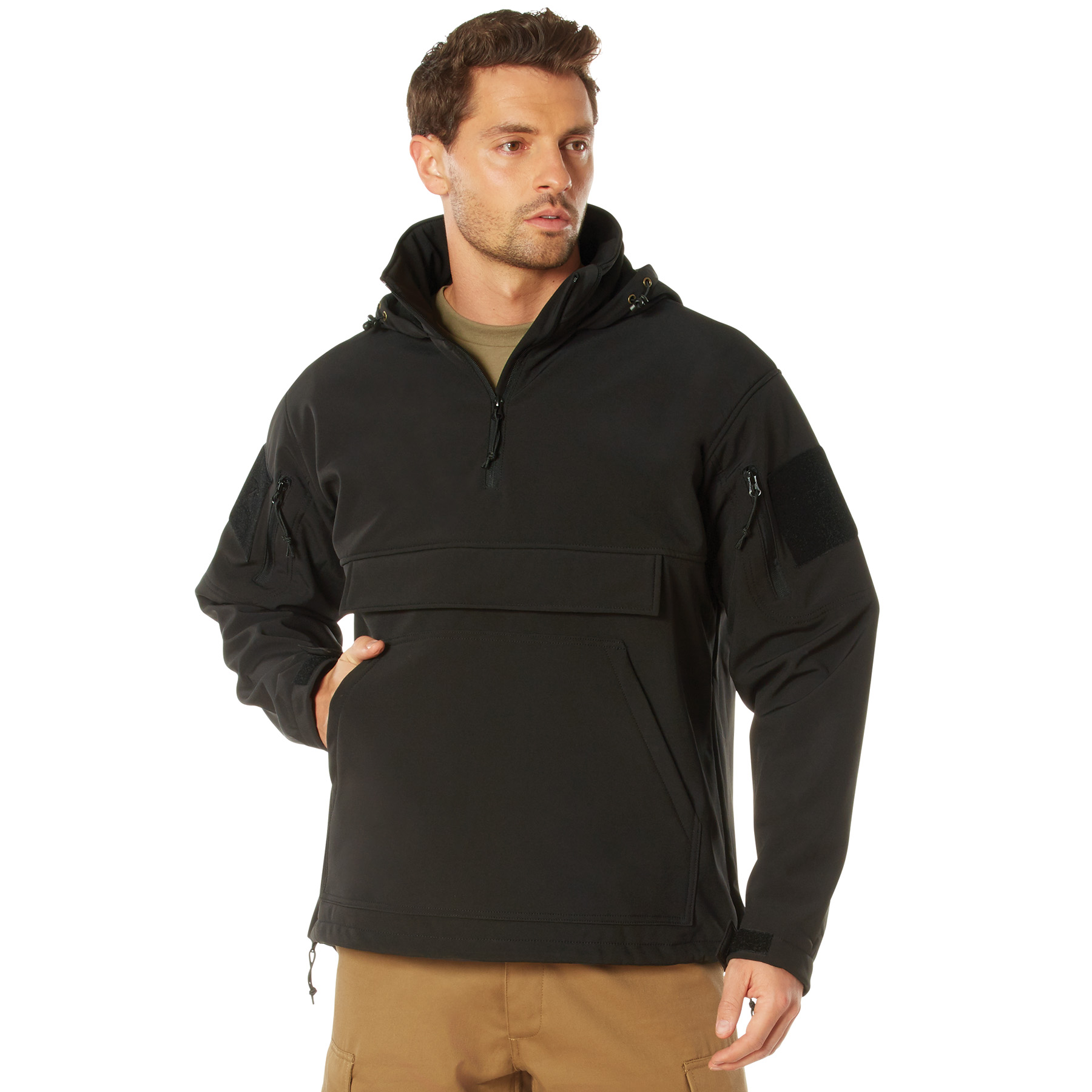 Rothco Concealed Carry Soft Shell Anorak – Black