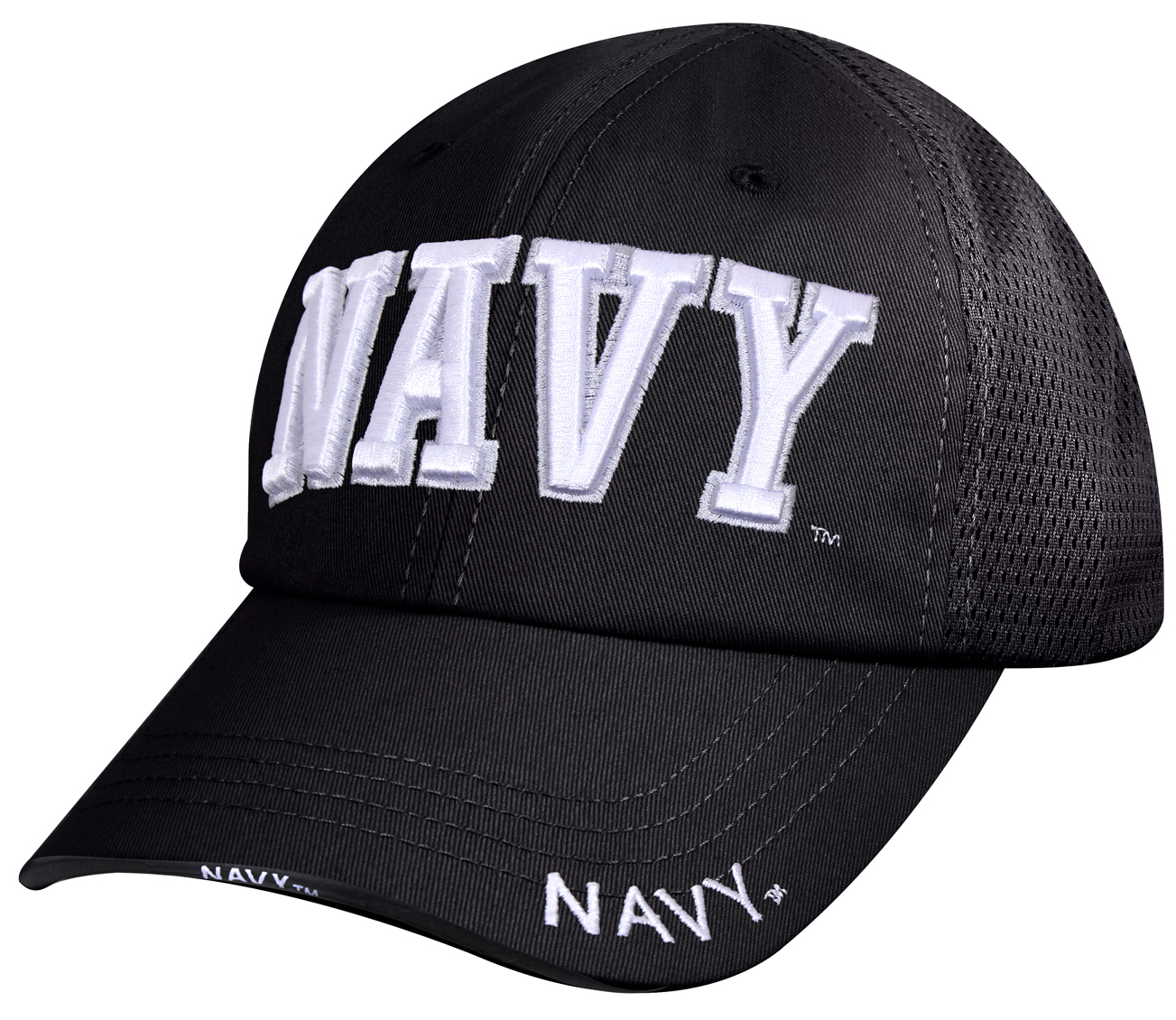 Rothco Navy Mesh Back Tactical Cap – Black