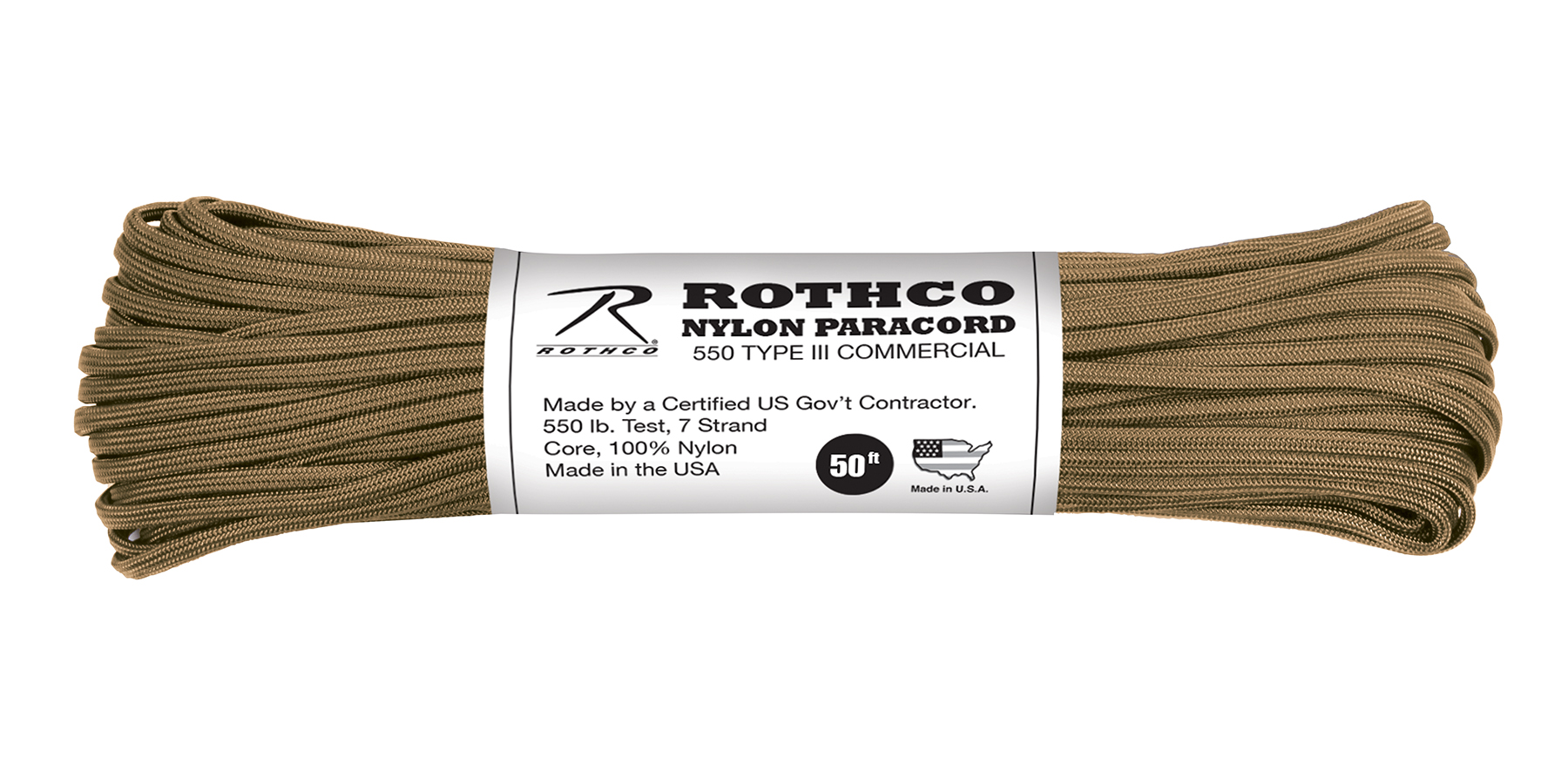 Rothco Nylon Paracord Type III 550 LB