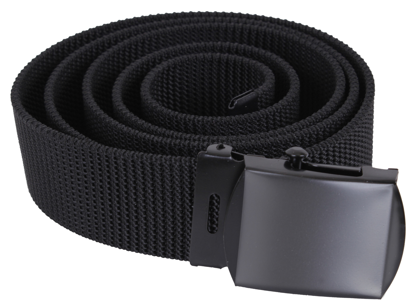 Rothco Nylon Web Belt – Black Webbing