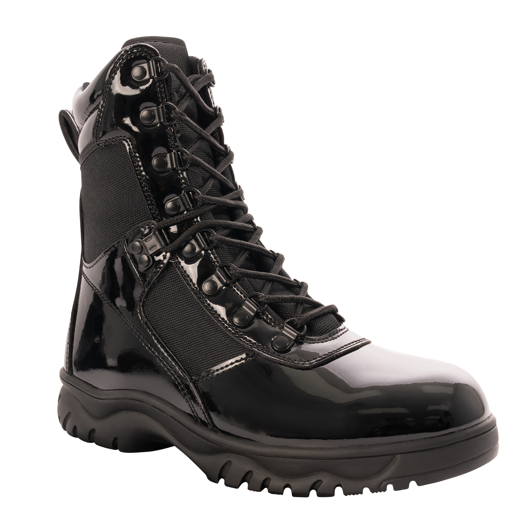 Rothco Forced Entry High-Gloss Tactical Boot with Side Zipper – 8 Inch