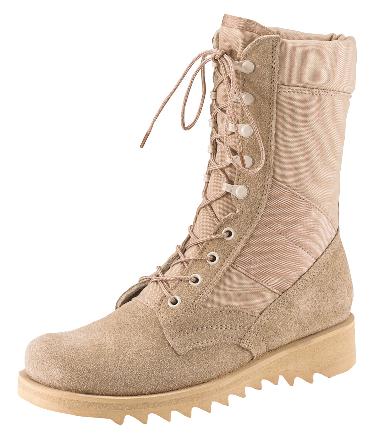Rothco G.I. Type Ripple Sole Desert Tan Jungle Boots – 10 Inch