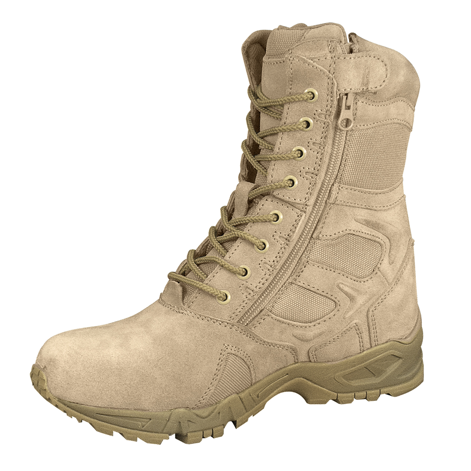 Rothco Forced Entry Deployment Boots With Side Zipper – 8 Inch