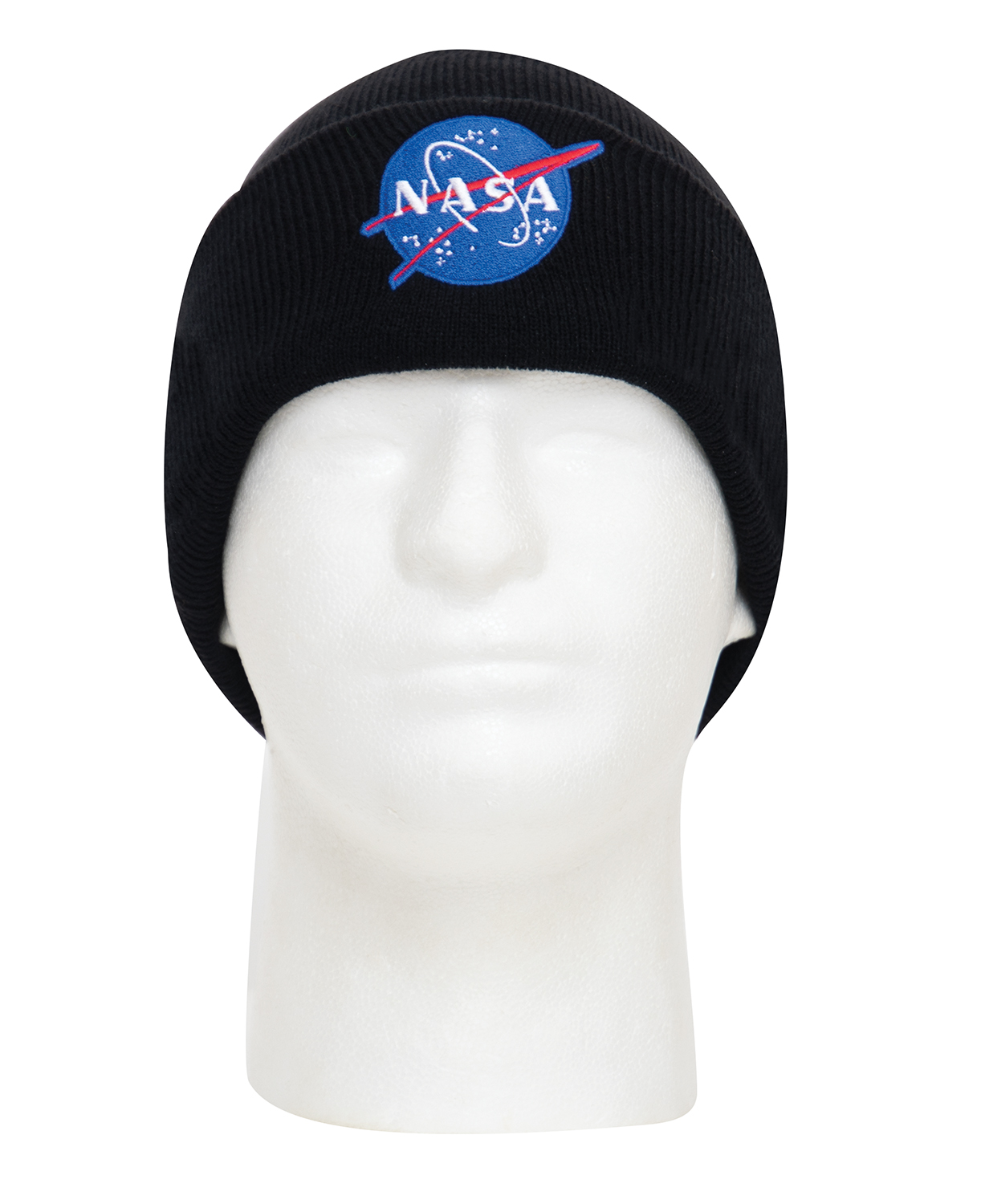 Rothco Deluxe NASA Meatball Logo Embroidered Watch Cap – Black