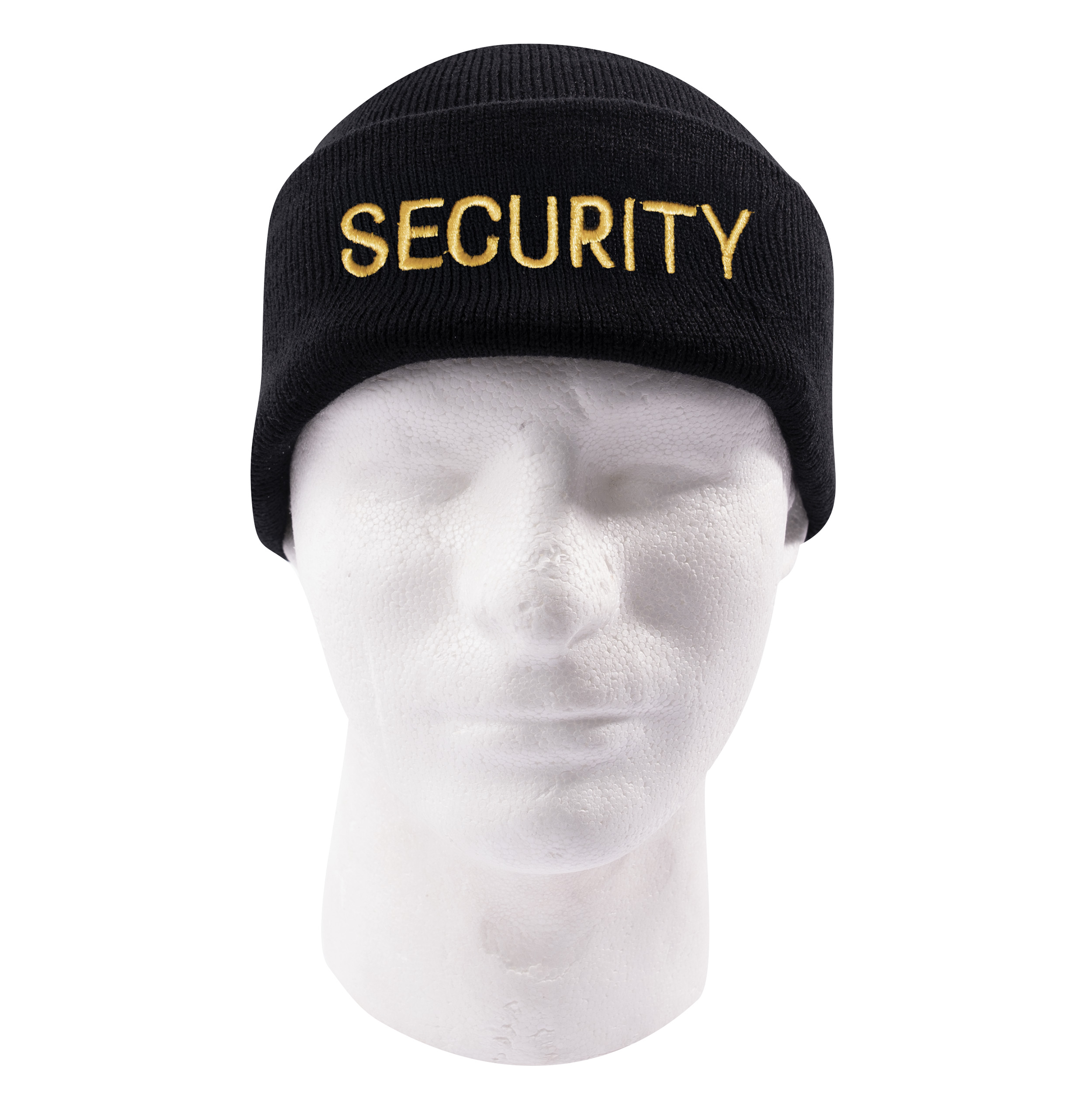 Rothco Embroidered Security Watch Cap – Black & Gold