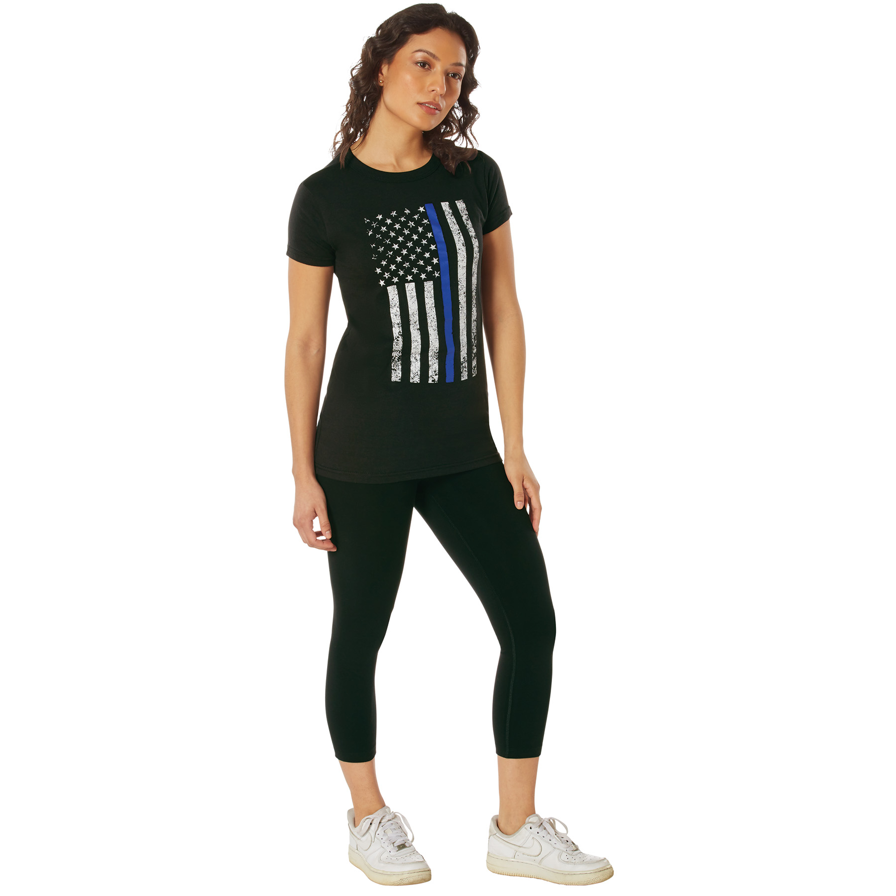 Rothco Women’s Thin Blue Line Longer T-Shirt