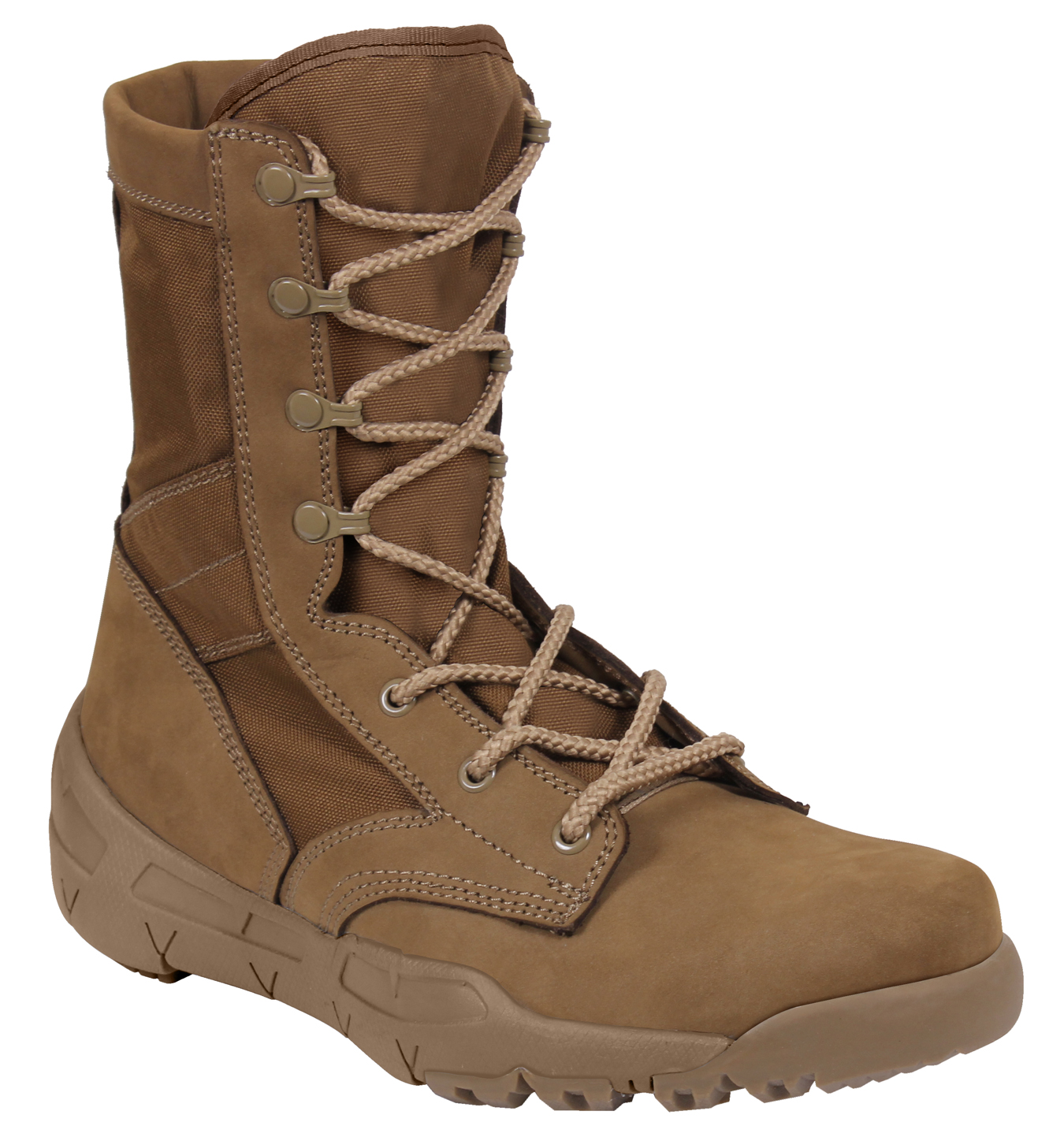 Rothco Waterproof V-Max Lightweight Tactical Boots – AR 670-1 Coyote Brown – 8.5 Inch