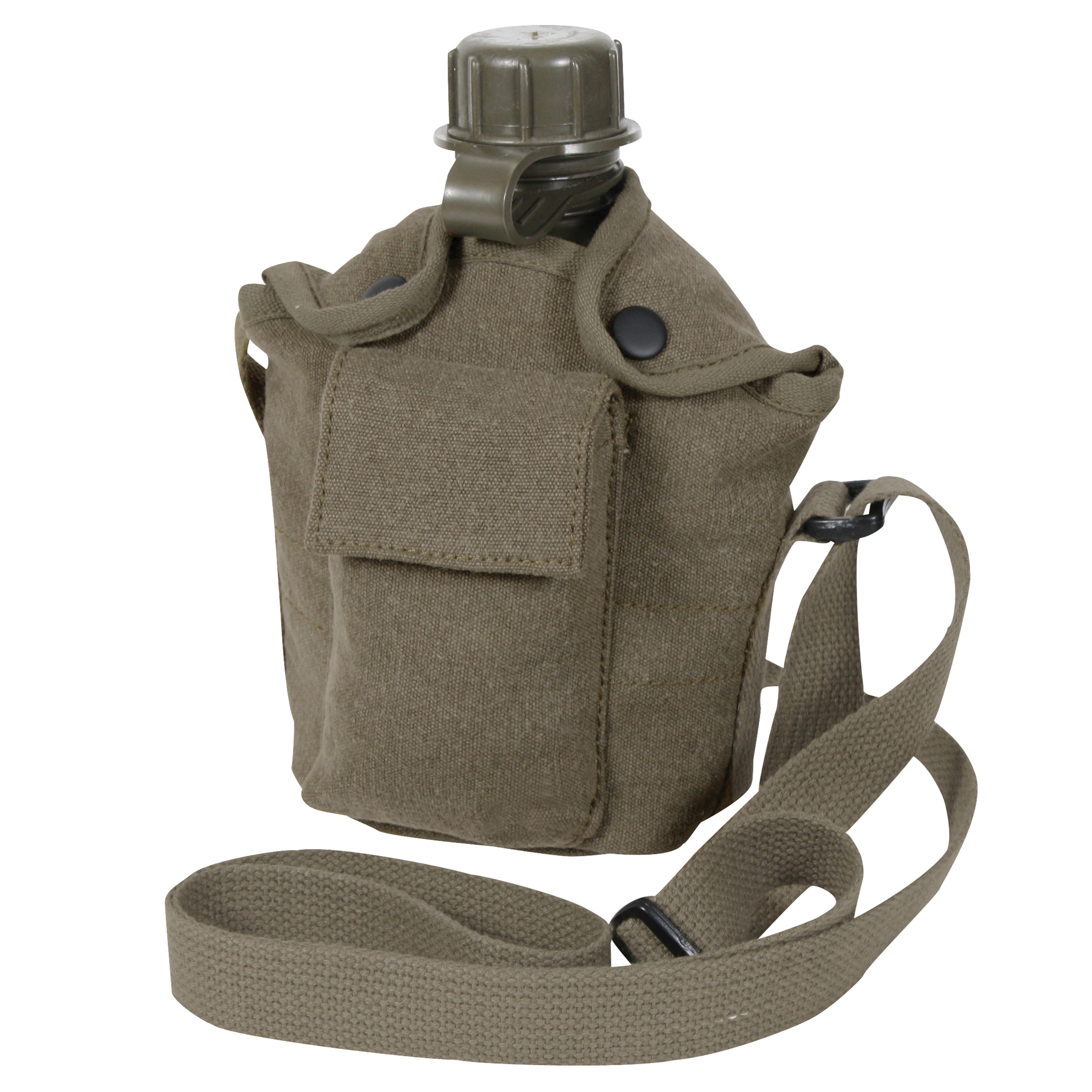 Rothco Vintage Canvas Carry-All Canteen Cover With Shoulder Strap