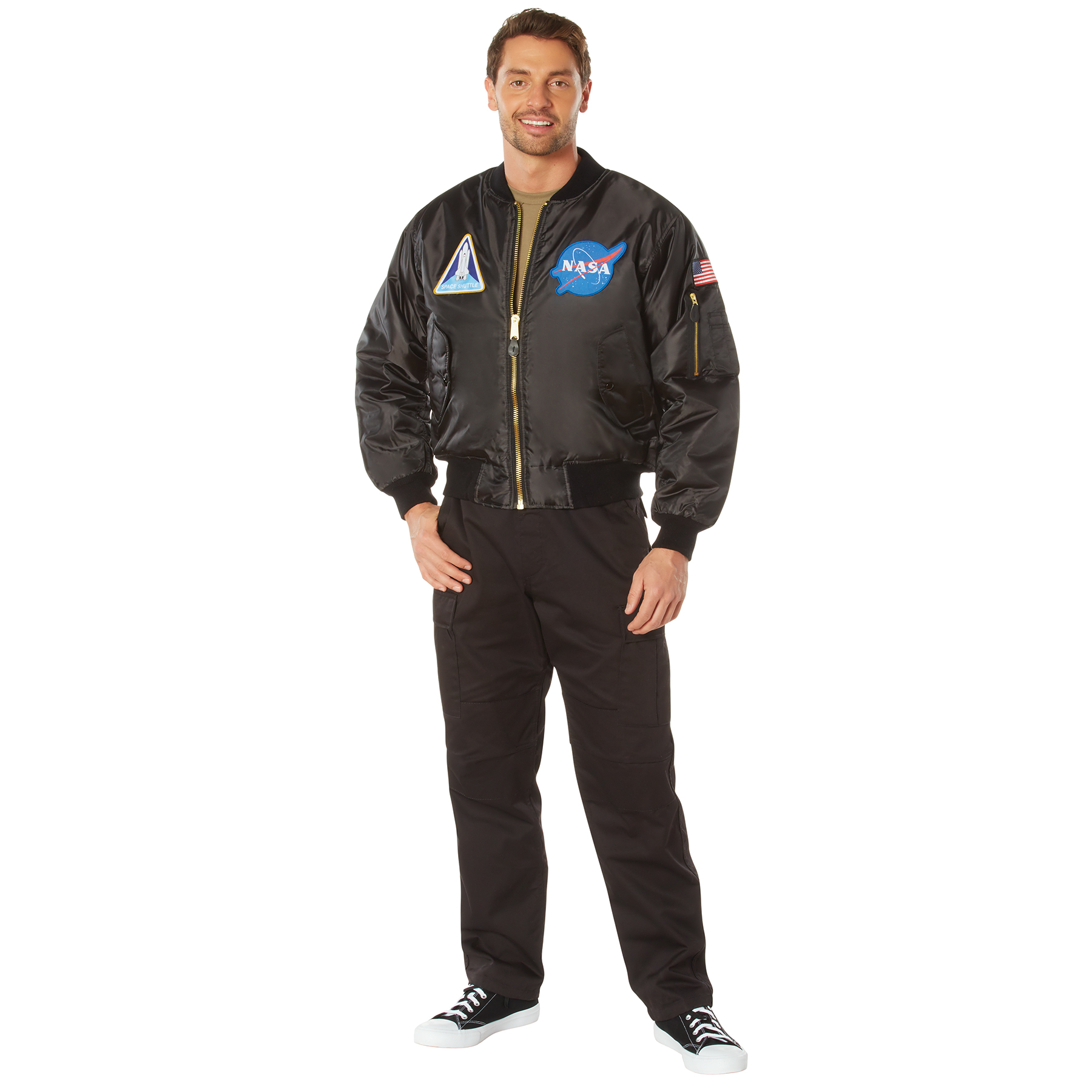 Rothco NASA MA-1 Flight Jacket – Black