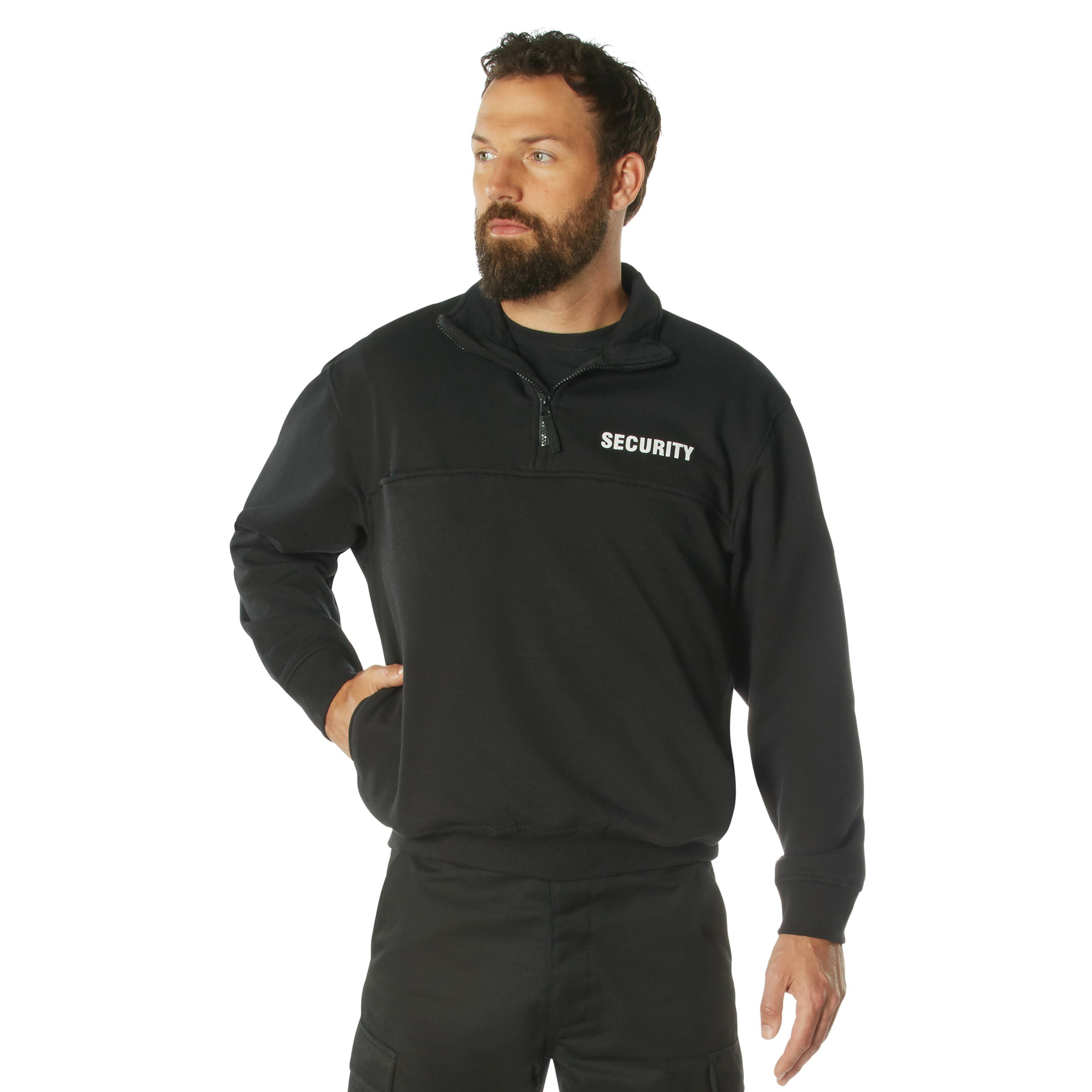 Rothco Security 1/4 Zip Job Shirt – Black